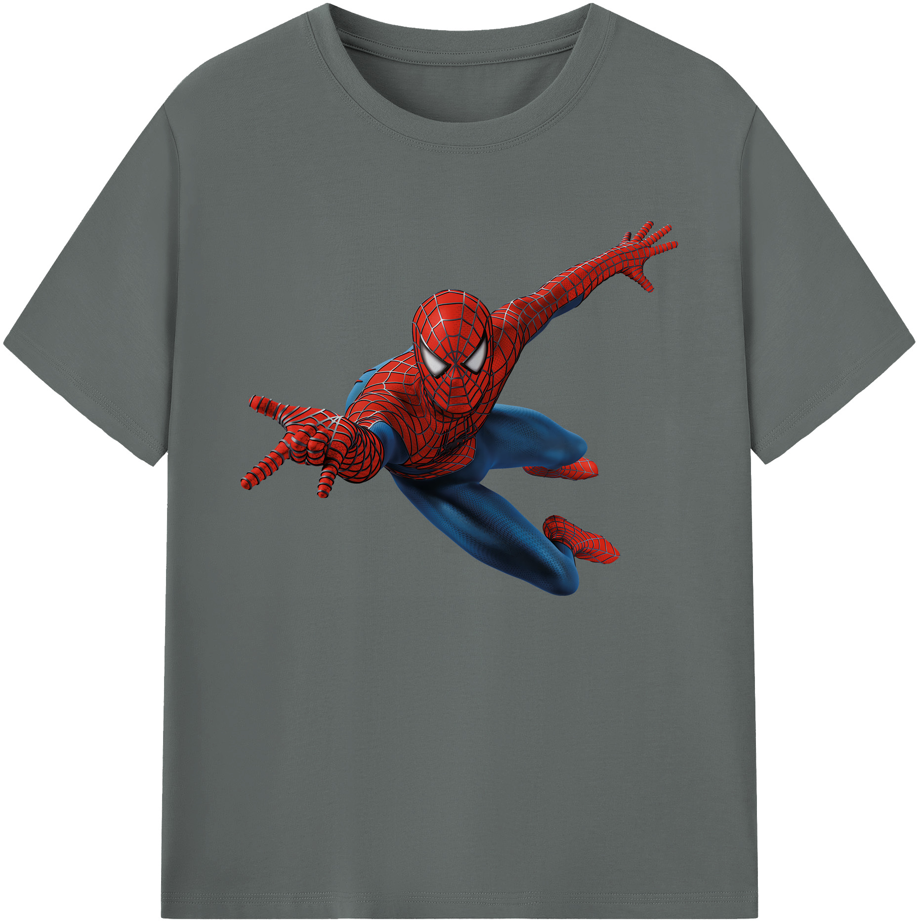 （画像用） Spider Man スパイダーマン 綿100％ メンズ半袖Tシャツ｜肌触りやわらか＆通気性